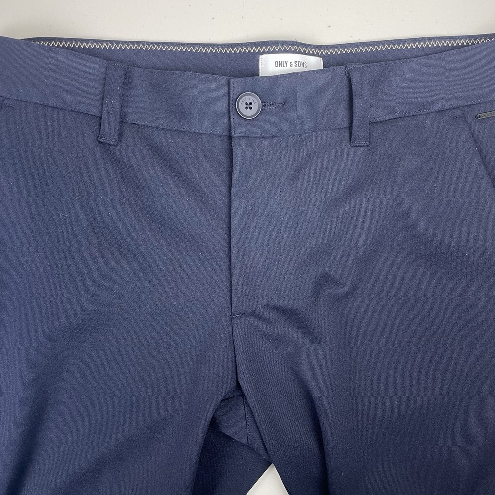 ONLY & SONS Navy Chinos 35x 32 like new!